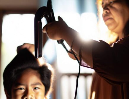 Fer à lisser poux: secret des mères pressées?